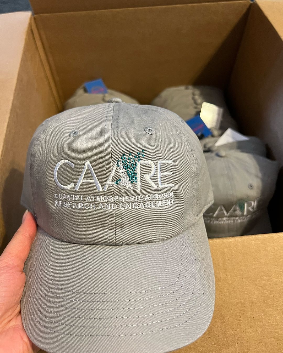 Embroidered hat detail