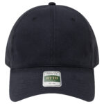 OTTO CAP® COMFY FIT® Club Collection 6 Panel Low Profile Dad Cap – 003 – Black – OSFM – Adult