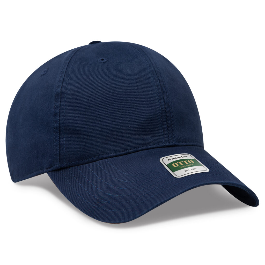 OTTO CAP® COMFY FIT® Club Collection 6 Panel Low Profile Dad Cap – 004 – Navy – OSFM – Adult
