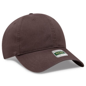 OTTO CAP® COMFY FIT® Club Collection 6 Panel Low Profile Dad Cap - 007 - Brown - OSFM - Adult