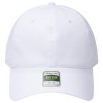 OTTO CAP® COMFY FIT® Club Collection 6 Panel Low Profile Dad Cap – 016 – White – OSFM – Adult