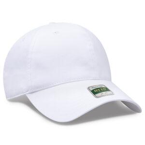 OTTO CAP® COMFY FIT® Club Collection 6 Panel Low Profile Dad Cap - 016 - White - OSFM - Adult