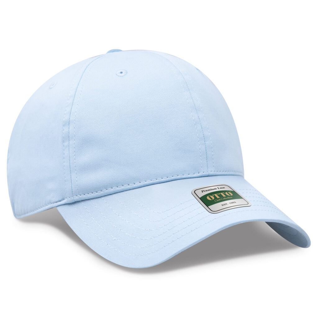 OTTO CAP® COMFY FIT® Club Collection 6 Panel Low Profile Dad Cap – 121 – Powder Blue – OSFM – Adult