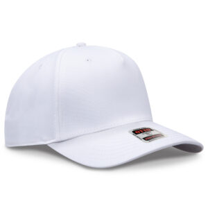 OTTO CAP® 5 Panel Pro Style Baseball Cap - 016 - White - OSFM - Adult
