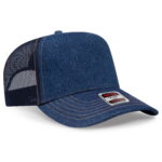 OTTO CAP 32-285 5 Panel Mid Profile Mesh Back Trucker Hat