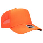 OTTO CAP 32-285 5 Panel Mid Profile Mesh Back Trucker Hat