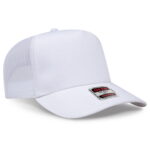 OTTO CAP 32-285 5 Panel Mid Profile Mesh Back Trucker Hat