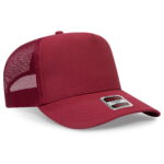 OTTO CAP 32-285 5 Panel Mid Profile Mesh Back Trucker Hat