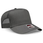 OTTO CAP 32-285 5 Panel Mid Profile Mesh Back Trucker Hat