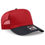 OTTO CAP 32-285 5 Panel Mid Profile Mesh Back Trucker Hat