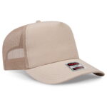OTTO CAP 32-285 5 Panel Mid Profile Mesh Back Trucker Hat