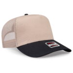 OTTO CAP 32-285 5 Panel Mid Profile Mesh Back Trucker Hat