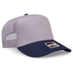 OTTO CAP 32-285 5 Panel Mid Profile Mesh Back Trucker Hat