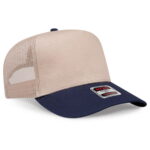 OTTO CAP 32-285 5 Panel Mid Profile Mesh Back Trucker Hat