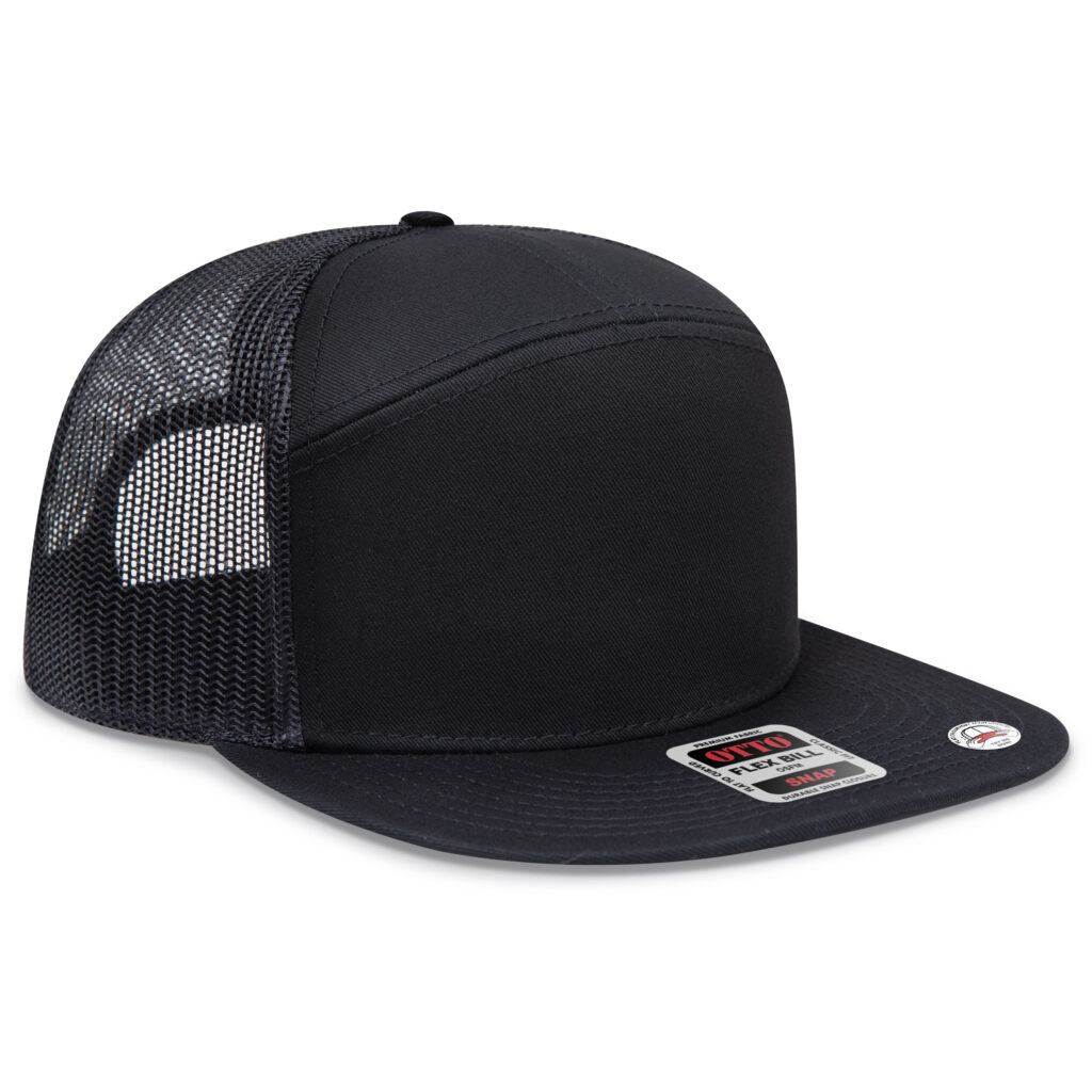 OTTO CAP® OTTO SNAP 7 Panel Pro Style Mesh Back Trucker Snapback Hat