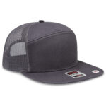 OTTO CAP® OTTO SNAP 7 Panel Pro Style Mesh Back Trucker Snapback Hat