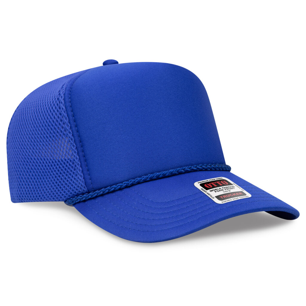 OTTO CAP® 5 Panel High Crown Air Mesh Back Trucker Hat